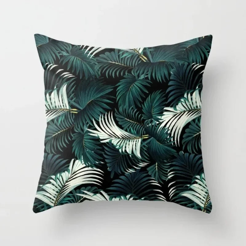 Tropical Plants Pattern Decorative Cushions Pillowcase Polyester Cushion Cover Throw Pillow Sofa Decoration Pillowcover