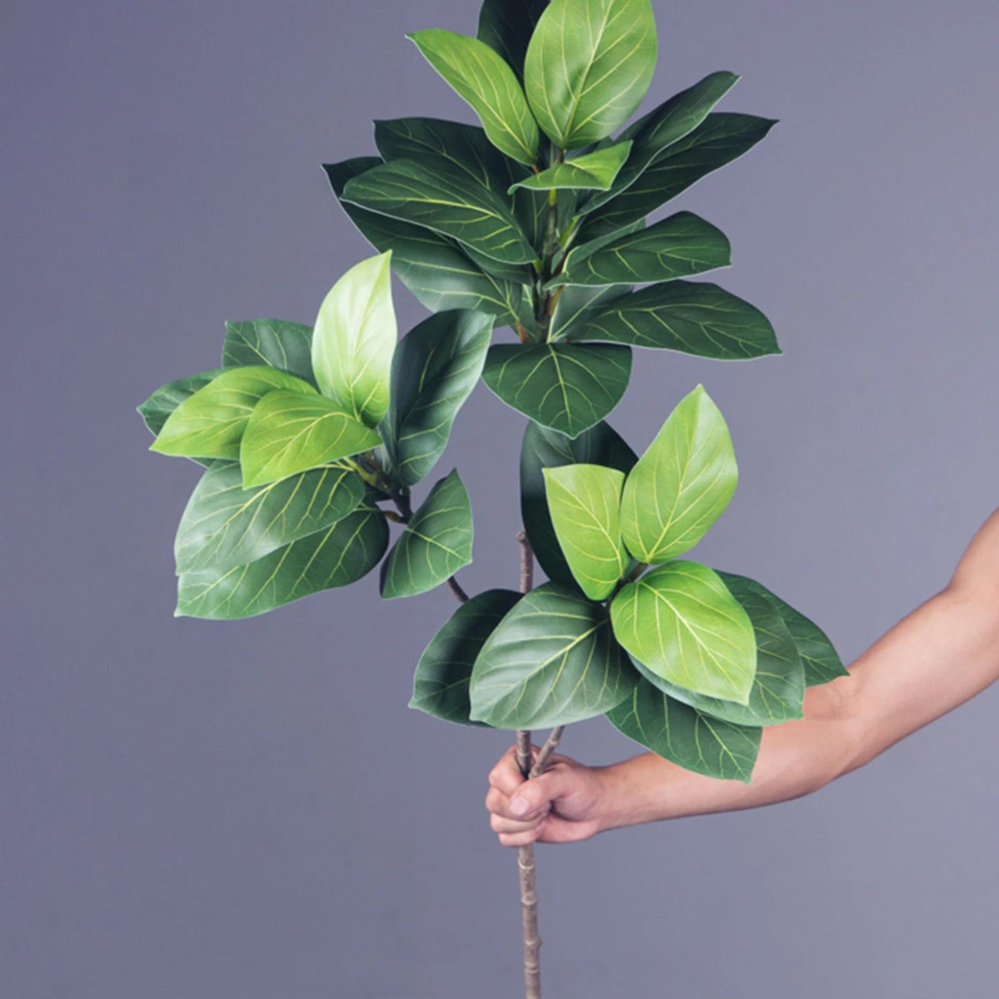 76-135cm(53.1in) Artificial Ficus Tree Moraceae Plants Tropical Banyan Leaves For Indoor Outdoor Office Room Farmhouse Bonsai