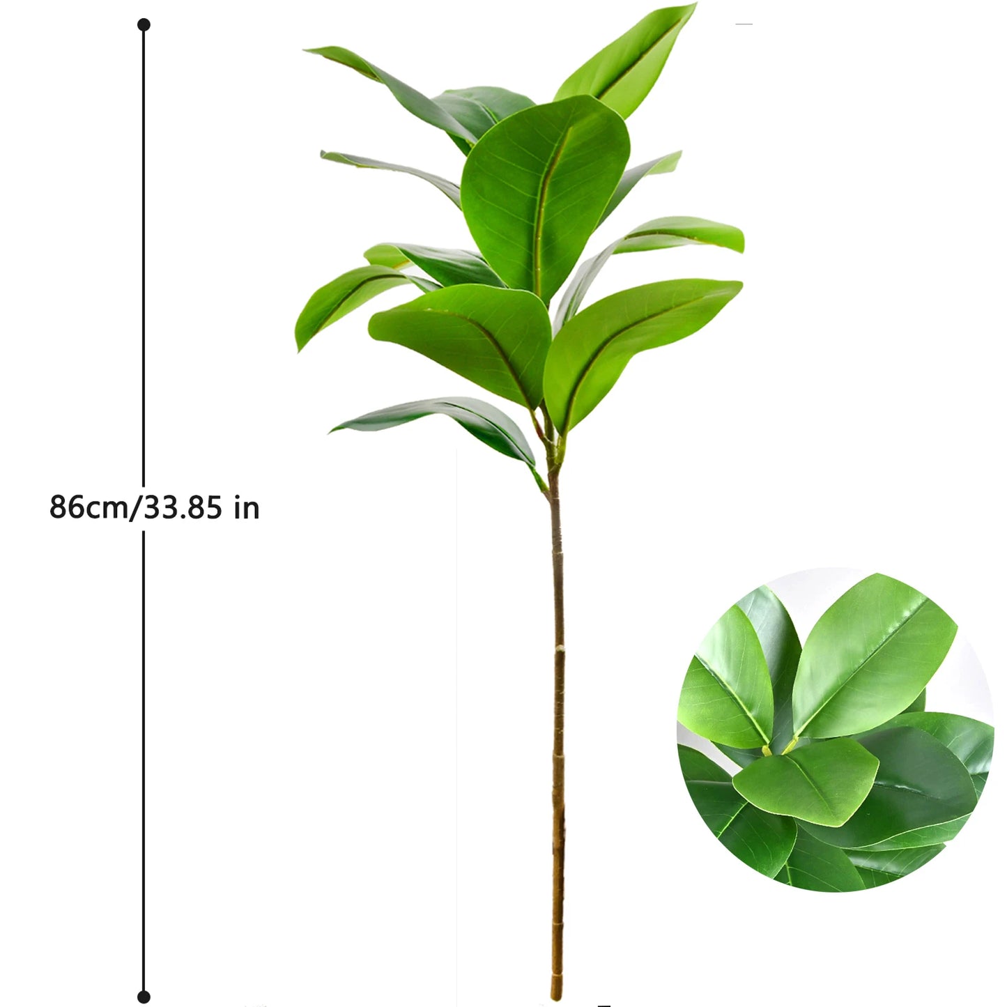 76-135cm(53.1in) Artificial Ficus Tree Moraceae Plants Tropical Banyan Leaves For Indoor Outdoor Office Room Farmhouse Bonsai