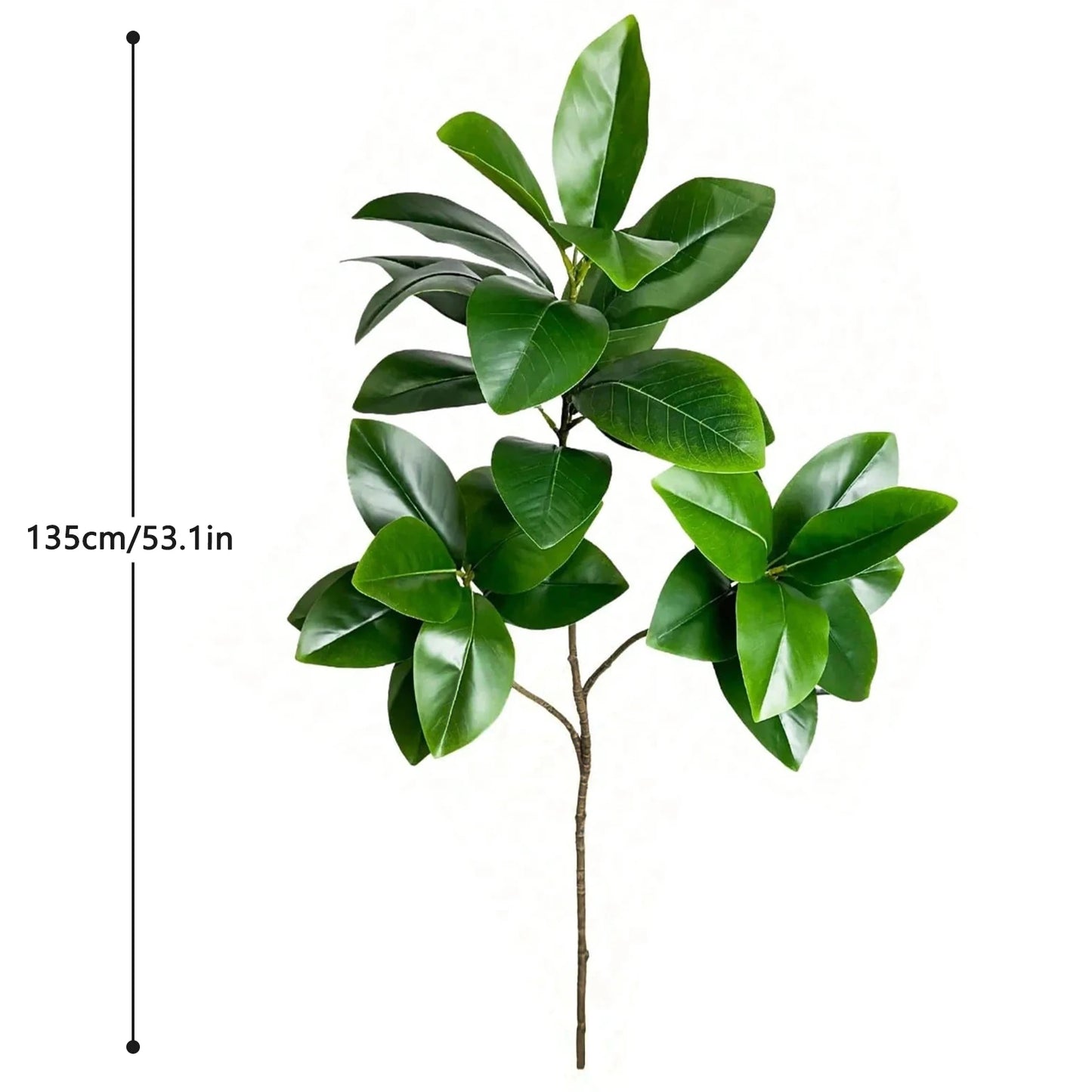 76-135cm（53.1in） Artificial Ficus Tree Moraceae Plants Tropical Banyan Leaves For Indoor Outdoor Office Room Farmhouse Bonsai