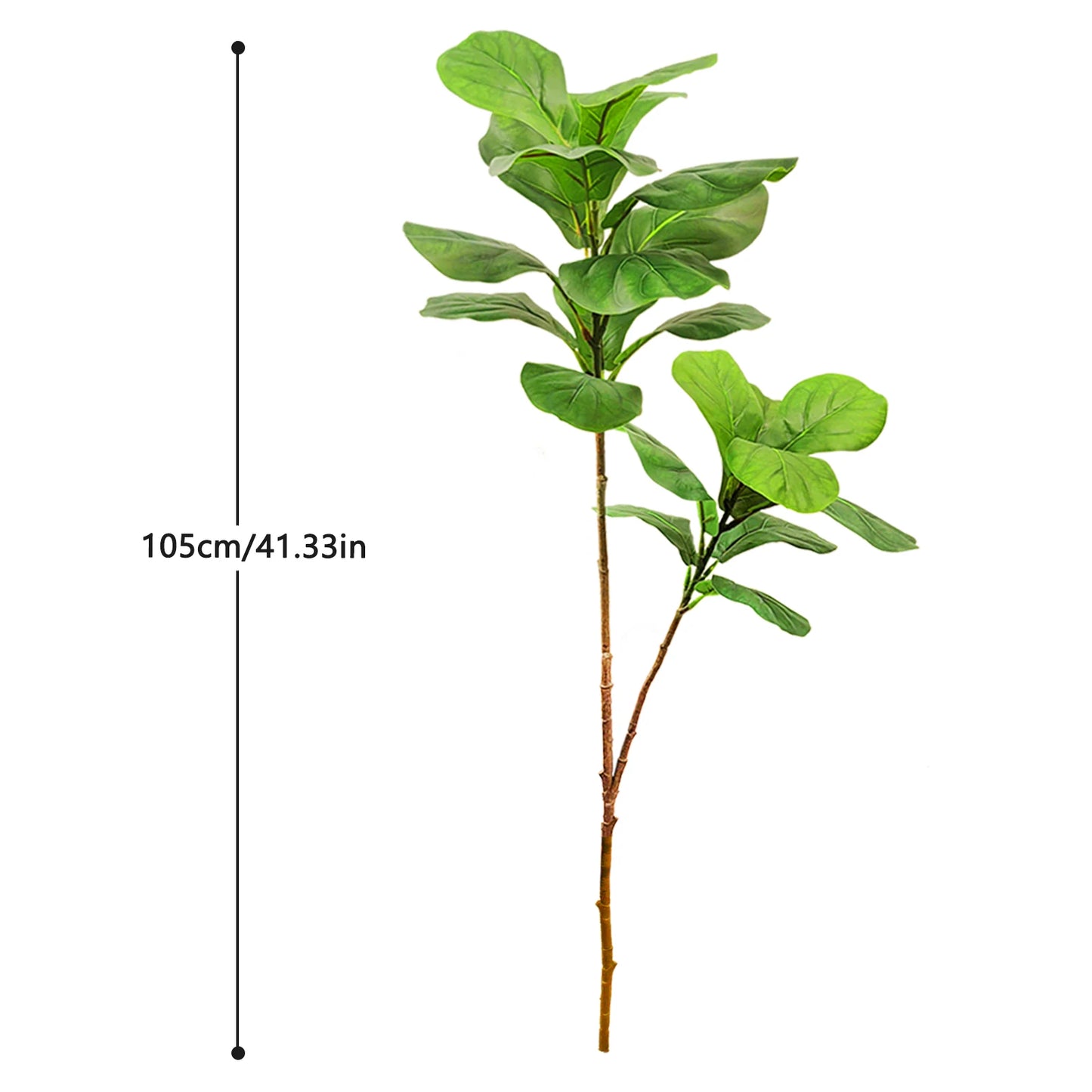 76-135cm（53.1in） Artificial Ficus Tree Moraceae Plants Tropical Banyan Leaves For Indoor Outdoor Office Room Farmhouse Bonsai