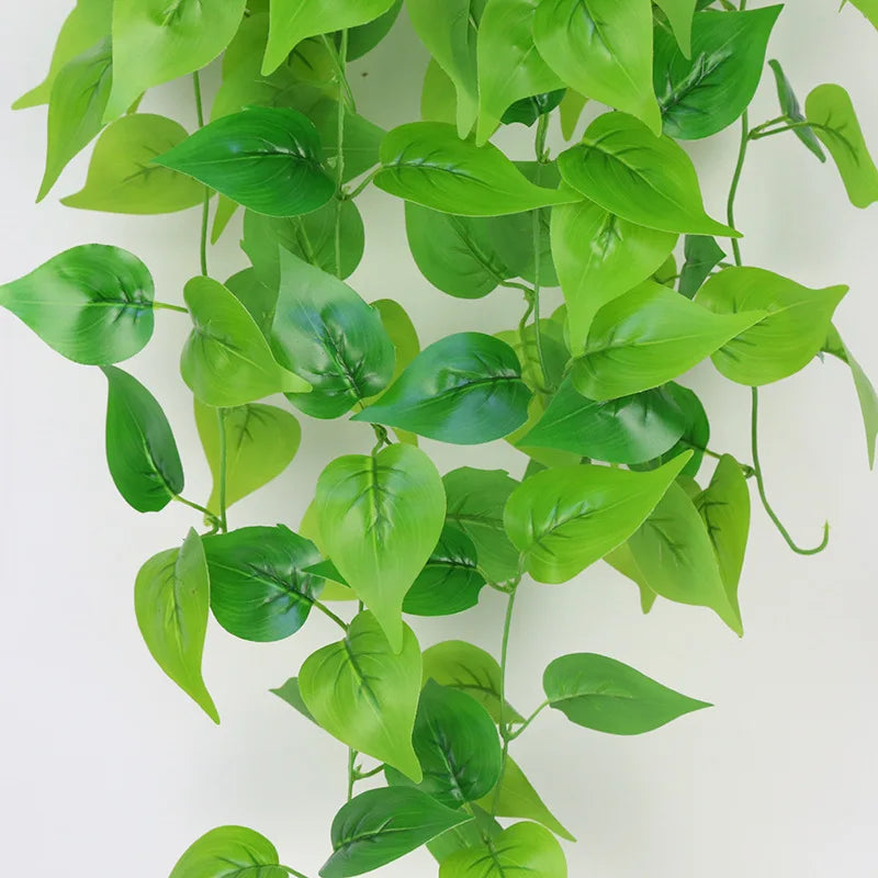 105cm Artificial Vine Plants Green Ivy Non-fading Rattan Hanging Wall Doors To Decorate Outdoor Garden Party Decorations