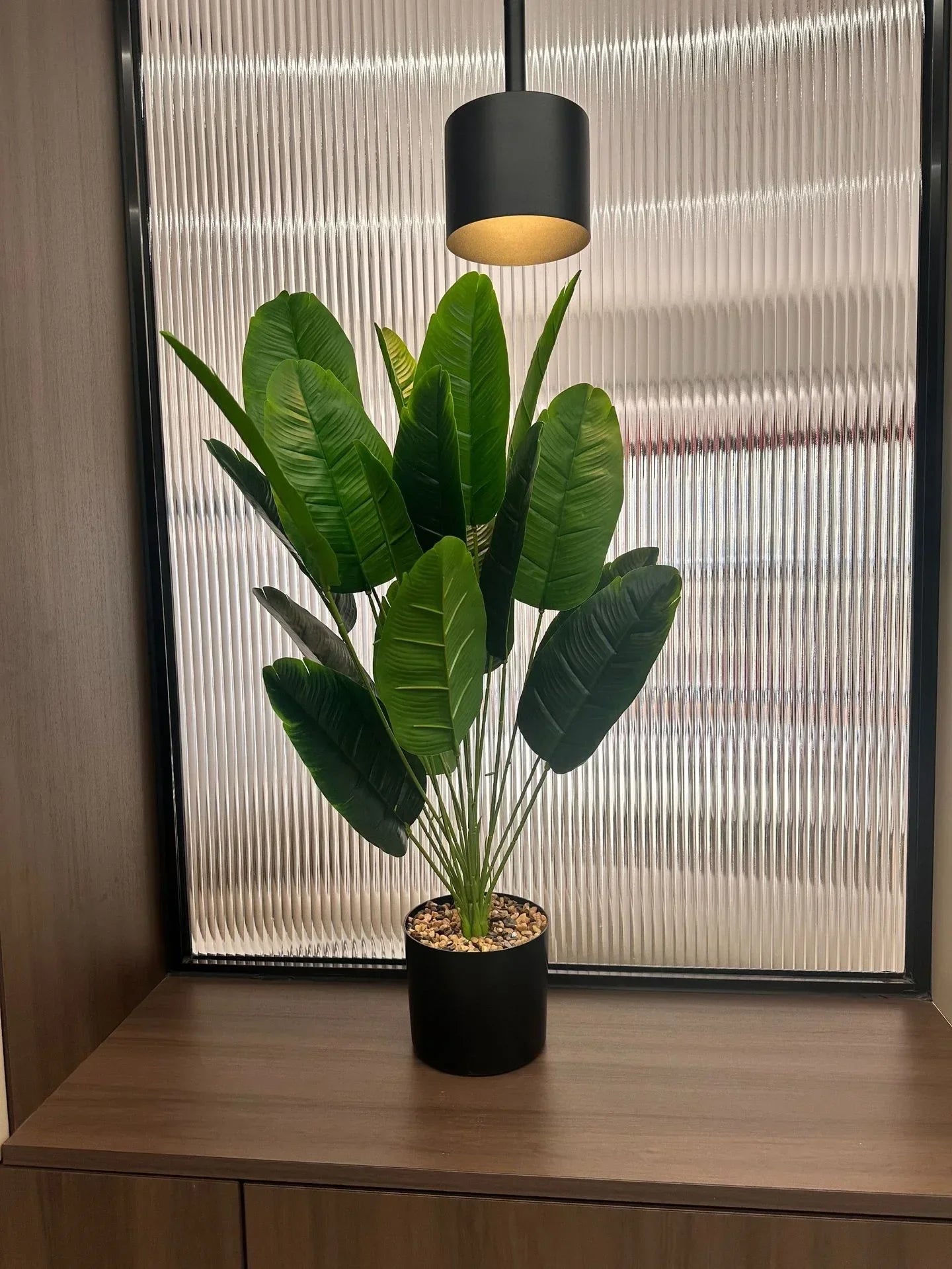 1pc 18 Leaves Artificial Plants Large Tropical Palm Tree Fake Banana Plants Leaves Real Touch for Home Garden Party Decor 2025