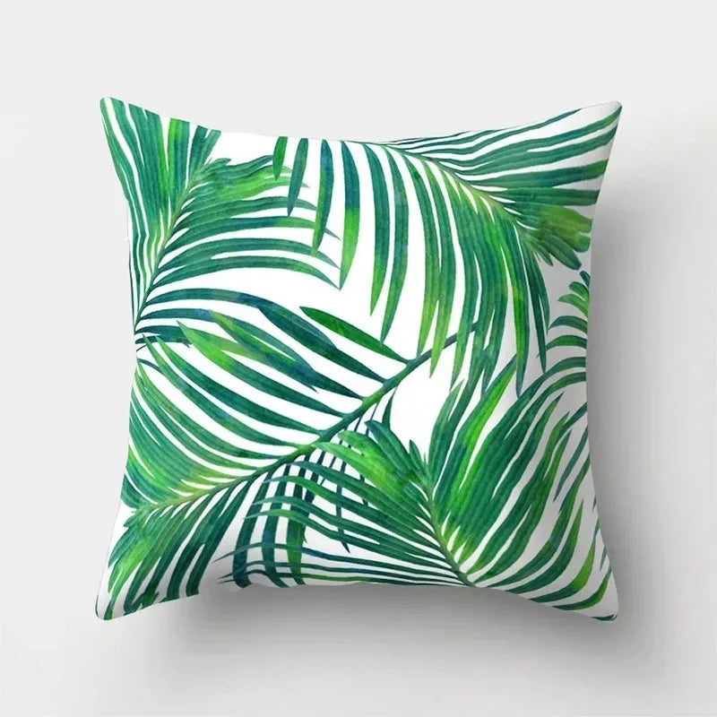 Tropical Plants Pattern Decorative Cushions Pillowcase Polyester Cushion Cover Throw Pillow Sofa Decoration Pillowcover